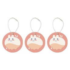 OMORY 神奇壓縮木漿清潔海綿 3入 柔軟 親膚 遇水即膨脹 附掛繩, 1包