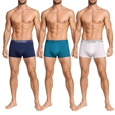 Calvin Klein 凱文克萊 underwear Microfiber Stretch 絲質合身四角平口內褲3件組 NB4409-310