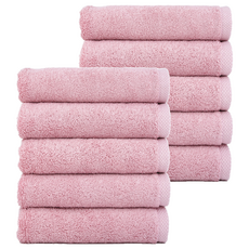 CLAUMAN 竹製飯店毛巾 200g 30支 竹纖維, 10個, 粉紅色