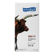 unidus 優您事 動物系列 99公牛持久型衛生套, 12個, 1盒