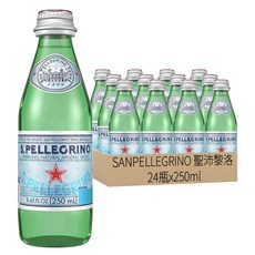 SANPELLEGRINO 聖沛黎洛 氣泡天然礦泉水, 250ml, 24瓶