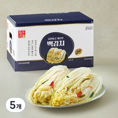 황보마을 백김치, 3kg, 5개