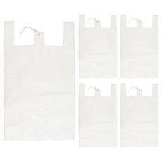 Verona Handle Mart 袋牛奶白色 100p, 8L, 5個