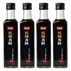 康健生機 純釀烏醋 天然蔬果釀造米醋 台式拌麵羹湯風味, 250ml, 4瓶