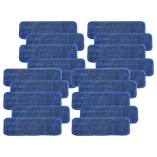 aclean 超細纖維拖把用藍色高級環狀抹布 5入, 4套