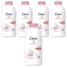 도브 포밍 핸드워시 피치 앤드 릴리 리필, 430ml, 5개