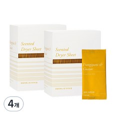 LAVOIR 衣物柔軟烘衣片 雞蛋花玉檀木香, 40片, 4個