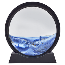 流沙畫 沙漏 流動畫 星空 擺飾, 205 x 200 x 45mm, 星空藍