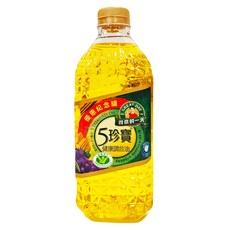得意的一天 五珍寶健康調和油, 含葵花油、頂級橄欖油、葡萄籽油、玉米油, 有助於降低膽固醇, 1.58L, 1瓶
