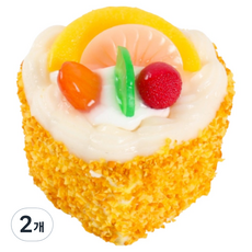 Black Tree 彩色愛心杯子蛋糕公仔 黃色, 2個