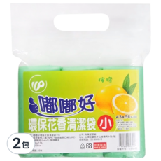 嘟嘟好 環保花香清潔袋 小 500g, 2包