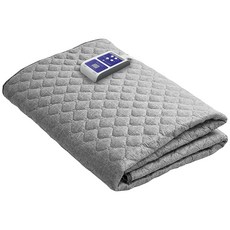 카리불 숯발열선 스마트 온열매트 CPBK-3001 그레이, 더블(200 x 150 cm)