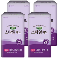 디펜드 여성용 스타일 패드 대용량, 18개입, 4개