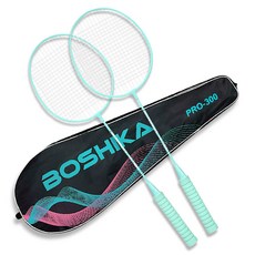 BAEGOT VOSIKA 羽球拍 PRO300 2支 + 球拍袋組合, PRO300(MT), 1套
