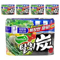 AEKYUNG 愛敬 home'Z 雙門冰箱用備長炭除臭盒, 強效除臭, 植物除臭成分, 240g, 5個