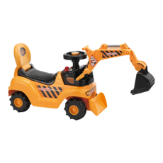 CHING-CHING 親親 學步車滑步車 工程挖土機 黃色 兒童滑行玩具, 1個