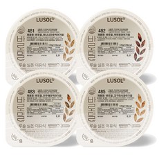 LUSOL 孩童常溫副食品軟飯 13個月以上, 香蕉南瓜口味+黑米口味+韓牛櫛瓜口味+地瓜蘋果口味, 120g, 4個