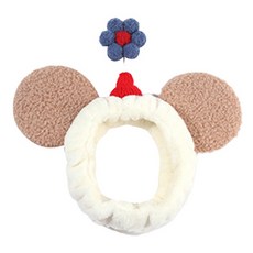 미니맥시 뷰티 플라워 마우스 헤어 밴드, 옐로우, 1개