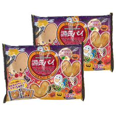 SANRITSU 三立製菓 南瓜風味源氏派 萬聖節版 14枚入, 126g, 2袋