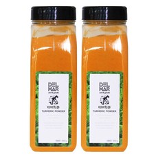 美味的市場薑黃粉香料大, 500g, 2個