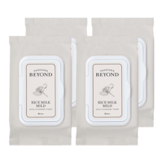 비욘드 라이스밀크 마일드 딥 클렌징 티슈, 50매입, 4개