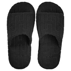 Teto 素色舒適居家拖鞋, 1個, 黑色