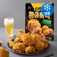 CJ제일제당 소바바 황금홀릭 후라이드 뼈있는 치킨 한마리양 (냉동), 820g, 1개