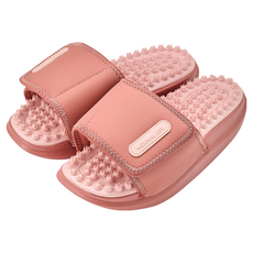 NORMAL LIFE 辦公室增高指壓拖鞋, 粉色, 1雙