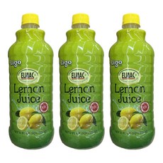 ELMAC 檸檬汁, 946ml, 3瓶