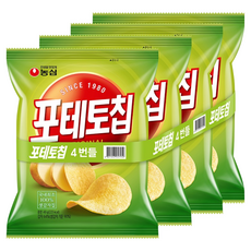 농심 포테토칩 오리지널, 40g, 4개 40g, 4개
