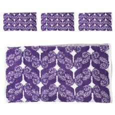 來福牌 幻蝶森林毛巾 33*76CM 100G 100%棉 台灣製, 紫色, 4條