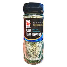 飛馬 和風山葵海苔鹽 採用海苔、芥末粉、高級湖鹽精心調配, 60g, 1瓶
