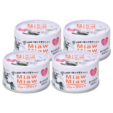 MIAWMIAW 妙喵 片狀貓罐頭, 鮪魚, 70g, 4罐