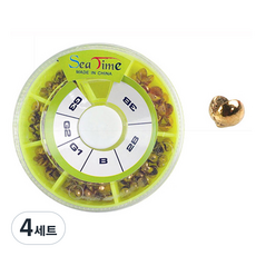 Sea Time 6種貝殼鉛錘組, 4套