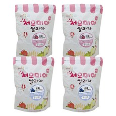 Ssalgwaja 米餅村 寶寶米餅 藍莓2包 + 甜菜2包, 甜菜 + 藍莓, 4包, 40g