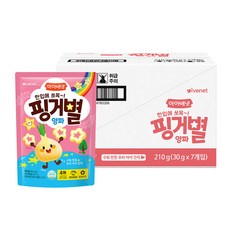 아이배냇 유아용 핑거별 과자, 양파맛, 30g, 14개