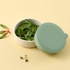 LE VERRE POLICER 矽膠副食品餐盤碗, 綠色, 1個, 320ml