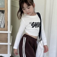 女童繫帶短版T恤