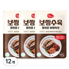 우리식품 보쌈수육 참쉬운 비법육수, 150g, 12개