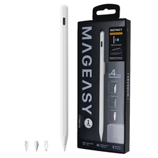 MAGEASY iPad 磁吸藍芽觸控筆 附3筆頭 白色 Instinct