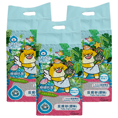 臭味滾 ODOUT 極細顆粒抗臭豆腐貓砂 1.5mm, 原味, 2.8kg, 3袋