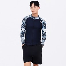 aquatica 男士拉鍊防曬衣上衣下身套裝 only one AQAMAO-PZ