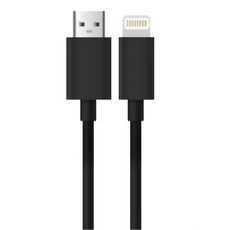 FUGU USB-A-Lightning 高速充電線, 1m, 黑色, 1條