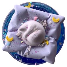 Emily slime 貓咪睡著了 大容量透明史萊姆, 1個, 白色, 250g