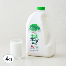 곰곰 신선한 저지방우유, 2.3L, 4개