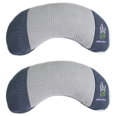 Marvelous 色染純棉絎縫蕎麥枕頭, 灰色, 2個