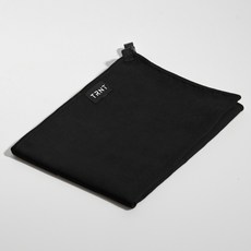 티알앤티 솔리드 라이트 타월 XS 40 x 40 cm, 블랙 쉽, 1개