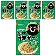 日本海水 熊本熊 蔬菜風味拌飯料, 5個, 25g