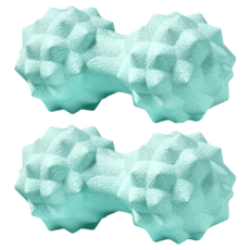 MICHAEL FITNESS 麥克健身 4D花生球2個 - 北歐綠 直徑約5cm 筋膜放鬆全身按摩, 1組