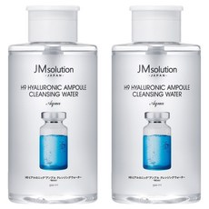 JM SOLUTION H9 玻尿酸安瓶卸妝水 水感型, 500ml, 2個
